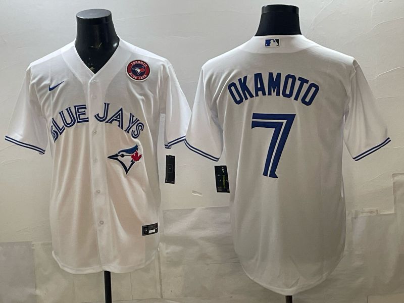 Men 2026 Toronto Blue Jays #7 Okamoto White Game Nike MLB Jersey style 006